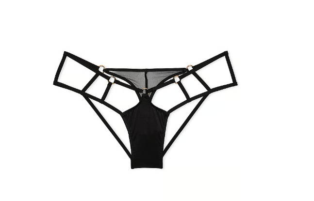 DUMMY - Panti de talle alto con tiras y herrajes L
